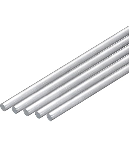 8 Varillas Redondas De Aluminio 6061 - 4 Mm De Diámetro X 200 Mm De Largo, Para Modelismo, DIY Y Mecánica