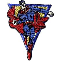 Superman Aufbügel-Patch – 7,4x5 Cm, Zum Aufbügeln Oder Aufnähen Auf Kleidung & Rucksäcke