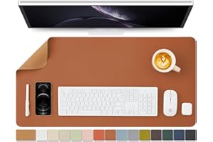 HOMIEAZICOZI Korkowa mata na biurko, dwustronna, podkładka, do biura i domu, do uporządkowania biurka, na akcesoria, idealna duża podkładka pod mysz, brązowa, 80 x 40 cm