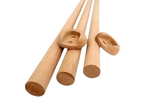 GQQGSHOP 1 pezzi Asta Appendiabiti da Armadio di Legno, Tubo per mobili, tubo per armadio, asta per armadio, armadio per abiti | tubo dell'armadio Rotondo | Lunghezza 50-150cm (Color : D3cm/1.18IN, Size :