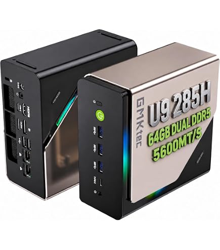 GMKtec EVO-X1 AI Mini PC AMD Ryzen AI 9 HX-370 Series 5.1GHz, 80