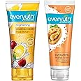 Everyuth Naturals Exfoliating Walnut Scrub, 200gm, Tube & Everyuth Naturals Brightening Lemon & Cherry Face Wash, 150gm, Tube