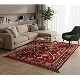Etnik Motifli Otantik Dekoratif Kilim Desenli Halı M4 (80x125cm)