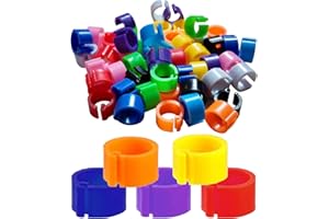 CANRNYACBZ 100 Pezzi Anello Per Piedi Di Uccelli Anelli Per Uccelli 8mm Anelli Per Le Gambe Degli Uccelli Anelli Piedi Pollame Piccione Anello Gamba Per Piccioni Uccelli Colomba Pulcini Pappagallo Di Pollame