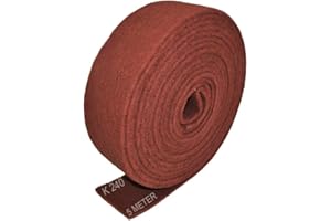QUANTEX 5 m Schleifvliesrolle Körnung 240 - Schleifvlies, Vlies Rolle, Vliespads, Schleifpad, Polieren.