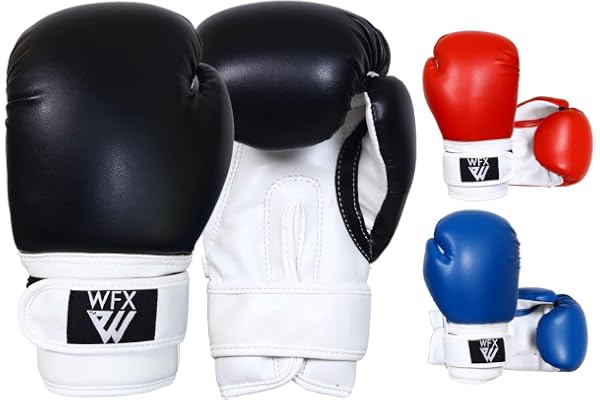 Gants de Boxe pour Enfants pour Arts Martiaux, Sparring, Gants en Cuir très résistant pour entraînement MMA, Sac de Frappe, Muay Thai, Kick Boxing, garçons et Filles