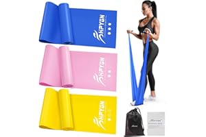 HPYGN Resistance Bands, Exercise Bands for Physical Therapy, Strength Training, Yoga, Pilates, Stretching, Non-Latex Elastic Band with Different Strengths,Workout Bands for Home