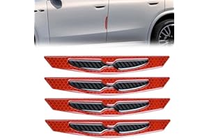 BQRKOTM 4 Piezas Protector Puertas Coche, Protector Puerta Coche con Reflector, Protector Parachoques Coche contra Arañazos, Protector de Puertas de Coche, Protector Lateral Coche