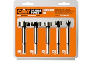 CMT 537.000.05 5-częściowy zestaw bitów Forstner, średnica 15-20-25-30-35 mm, 8-10 mm