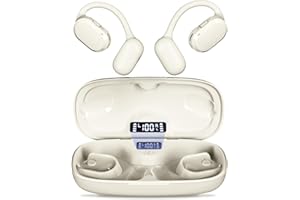 Giveet Open Ear Headphones, Open Ear Earbuds, Dual HD Mic Wireless Sports Earbuds w/40H Charging Case, IPX7 Waterproof, Bluetooth 5.4 Headphones with Earhooks for Working, Driving, TV Watching, Travel