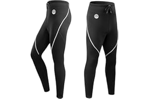 ZCCO Pantaloni in neoprene da uomo e da donna, pantaloni lunghi in neoprene da 1,5 mm/3mm, pantaloni da immersione per surf, kayak, nuoto, immersioni, canoa