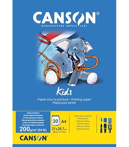 CANSON 200027114 tekenpapier, DIN A4, 224 g/m²