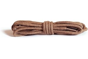Kaps Lacets Ronds et Fins, Lacets en 100% Coton de Qualité pour Chaussures Élégantes et Décontractées, 2 mm de Largeur, Fabriqués en Europe, 1 Paire, Couleurs et Longueurs Variées Disponibles