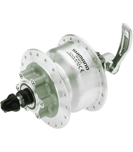 SHIMANO Nexus DH-UR705-3D Dynamo Hub, 6v 3w, For Centre-Lock Disc, 36h