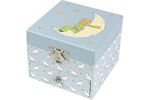 Trousselier - The Little Prince© Saint Exupery - Treasure Box & Musical Jewelry - Ideal Children's Gift - Music Blue Danube - Green Color - 2 Count