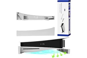 ZJRUI Soporte Horizontal para PS5, para Soporte PS5 Compatible con Playstation 5 Console Disc/Digital Edition, 2PCS para PS5 Accesorios ABS Soporte Horizontal para PS5 Console Disc/Digital Edition - Blanco