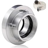 2" C Coupling with Fixed Coupling IG C Inner Thread with Gasket for Pipes Containers Woven Hoses, Aluminum Hose Coupling