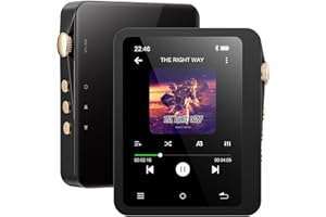 MECHEN Reproductor de MP3 de alta velocidad de 128 GB con Bluetooth 5.3, sin pérdidas, sonido digital de alta resolución, reproductor DSD DAC FLAC de 192 KHz/24 bits, pantalla táctil, USB C, OTG, con