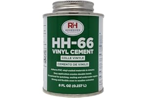 RH ADHESIVES HH-66 PVC Vinyl Cement Glue with Brush 8oz