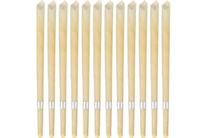 ANCIRS 6 Pairs Beeswax Ear Candles - Organic Natural with 6 Pcs Safety Protective Discs and Wax Filter - Relaxing