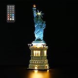 GEAMENT Set di Luci LED (Telecomando) Compatibile Con LEGO Statua della Libertà – Kit Di Illuminazione per Architecture 21042