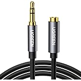Ugreen 3.5 mm Jack Audio Aux Extension Cable, Black 1 Meter