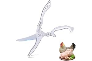 FESNYNN Ciseaux De Cuisine Professionnels En Acier Inoxydable De Ciseaux Cuisine Polyvalents Ciseaux à Os Tranchants En Acier Inoxydable AdaptéS à La Cisailles Du Poulet,Du Poisson Et De La Viande