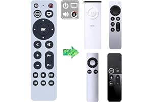 GOUYESHO Nowy pilot zastępczy kompatybilny z Apple TV 4K, pasuje do Gen 1 2 3 4/ HD A2169 A1842 A1625 A1427 A1469 A1378 A1218(No Voice)