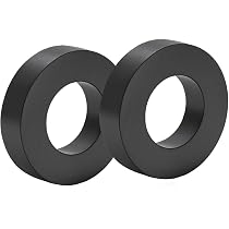 Aimants Céramiques Puissants Lot De 10 Aimants Annulaires Ferrite - 45x22x8 Mm - Pour Bricolage, Industrie, Projets Scientifiques Anneau Magnétique Avec Trou