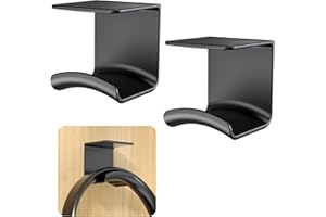 Cozycase Soporte Auriculares - 2 Piezas Soporte para Auriculares con Adhesivo Fuerte para la mayoría de los Auriculares de Juegos, Soporte para Auriculares de Juegos para Escritorio, Pared, Vidrio