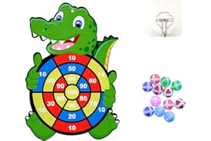 Lolileo Jeu de Fléchettes pour Enfants, Jeu de Fléchettes Dinosaures pour Enfants, Jeu de Jardin Extérieur pour Enfants, Cadeau Créatif pour Les Enfants de 3 Ans Et Plus