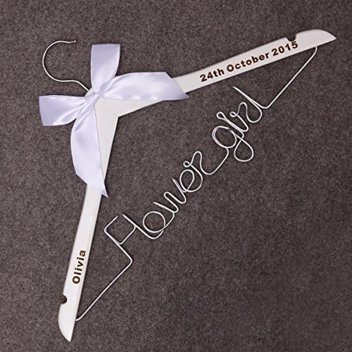 FLower Girl Wire Hanger, Bride Hanger-Last Name Hanger,Mrs Hanger- Wedding Hanger, Personalized Hanger, Gift for bride, bridemaid,girlfriend