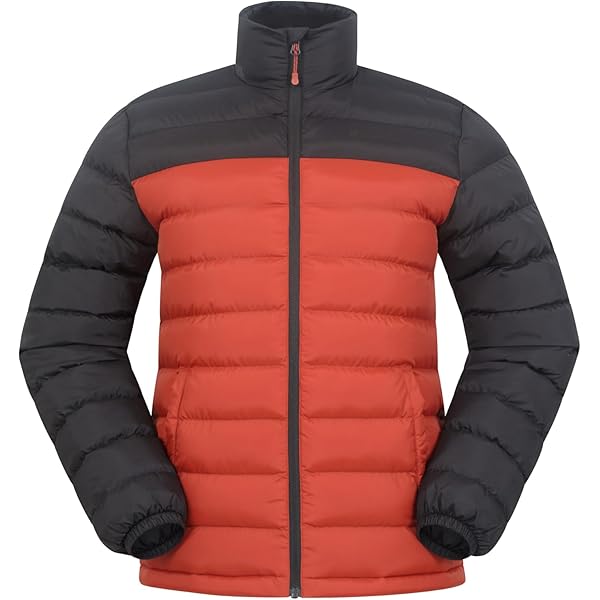 Outdoor Ventures Veste Matelassée Pour Homme, Veste Matelassée Imperméable, Veste Légère Et Imperméable à Capuche, Veste D'hiver Avec Poches, Bleu Marine, S