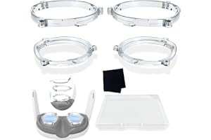 KASTWAVE Magnetic Lens Protector for Meta Quest 3, Blue Light Blocking Lens Spacer with Anti-Scratch Magnetic Frame, Protective VR Lens Cover for Myopia Glasses Users, Clear Visual Experience