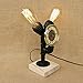 Produktbild XSPWXN European-style Vintage Industrielle Tischlampe Steampunk Wasserrohr Tischleuchte Rustikalen Stil Nachttischlampe für Wohnzimmer Schlafzimmer Bar Halle Pub Büros Cafe Ambiente Dekoration Nachttischlampe