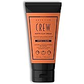 American Crew Matte Clay Cream, Hybrid Clay Fixing Gel for Men, Absorbs Hair Fat and Detoxifies, Medium Hold with Matte Finis