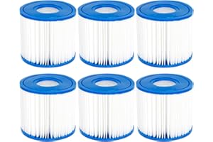 WuYan 6 x Whirlpool-Filter für Poolpure für Summer Escapes Filter Typ D, für Summer Waves P57100102 SFS-350 RP-350 RP-400 RP-600 RX-600 Patronenfilter