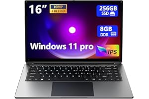 MOROSTRON Laptop 16-inch 8GB DDR 256GB SSD Portable Laptop,Expandable to 1TB Pentium Quad-core CPU up to2.64 GHz 9000mAh Battery Mini HDMI Interface USB3.0 Interface Dual-Band WiFi Webcam Slim laptops