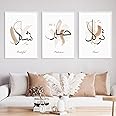 Plamc Islamic Calligraphy Abstract Wall Art Tawakkul Sabr Shukr Bohemia Canvas Painting Posters Print Wall Picture For Living Room Home Wall Decoration,No Frame,40X60Cm/3Pcs