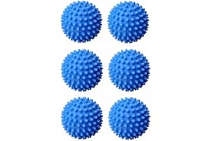 SINZAU Dryer Balls, Reusable Tumble Dryer Balls Dryer Cubes for Non-Melt new softer material, Pack of 6 (Blue)