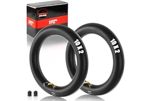 1PZ EK8-GHB 10x2 Zoll Schläuche in Schwarz 45° Ventilwinkel Ersatz für Kinderfahrrad Kinderwagen Kinder Dreirad Babyjogger 3-Rad-Trikes Geeignet Schlauch 10x2