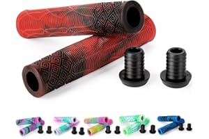 ALUSCOTA Puños para patinete – 160 mm Stunt Scooter Bicicletas Grips – Puños de manillar de color mixto para Stunt Scooter BMX MTB Bike