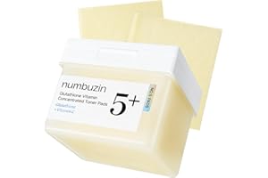numbuzin N.°5 Toner Pads | Toner Pads Vitamin-Niacinamide Concentrated | Almohadillas doble lado | Glutatión, niacinamida, PHA | Exfoliación, antimanchas, hiperpigmentación | 70 unidades, 180 ml