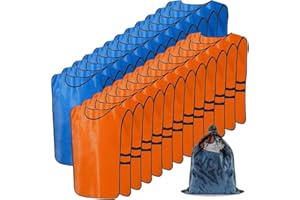 TESIN 24er Pack Scrimmage-Trainingswesten, Fussball Leibchen, Trainingsleibchen, Team-Übungswesten, Übungstrikots, sportliche Pinnies für Jugendliche