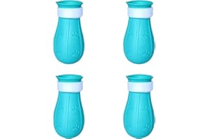 Juliyeh 4 Stück Katzenfüße Anti-Kratz-Stiefel Verstellbare Katzenpfotenschutz Fußabdeckungen Katzenklauenschutz Schuhe für Zuhause Baden Rasieren