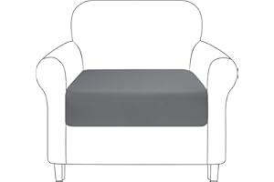 NIBESSER Fundas Cojines Sofa Elasticas Funda Asiento Sofa Estampada 1/2/3 Plazas Ajustable Universale Fundas de Cojines para Sofa Extensibles Separados Antiarañazos Gatos Suave(Gris，1 Plaza)