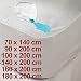 Produktbild MATRATZENSCHONER INKONTINENZ FROTTEE WASSERDICHT MATRATZENAUFLAGE UNTERLAGE SCHONBEZUG NÄSSESCHUTZ 6 GRÖßEN WÄHLBAHR (140_x_200_cm)