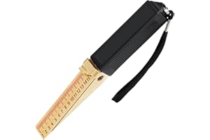 RAYKCE Door Gap Measuring Tool 0.2mm Accuracy, 1-15mm Wedge Shaped Vernier Feeler Gauge - Engineering Ruler Feeler Gauges Fire Door Gap Gauge Checker for House Engineering Inspection Flatness