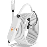 Syntech Oculus/Meta Quest 3S/3 Aksesuarlarıyla Uyumlu 16FT Şarjlı Bağlantı Kablosu, Quest2/Pro, Pico4, USB 3.0 A'dan C'ye Ada