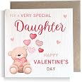 Second Ave Daughter Valentine's Day Bear Square Valentine's Day Greetings Card - View 6